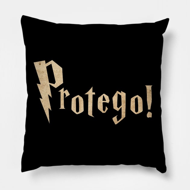 Protego Spell Pillow by shippingdragons