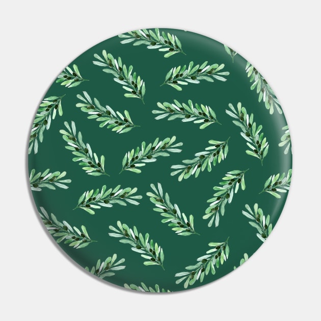 Olive branch pattern in turquoise green background Pin by Aidi Riera