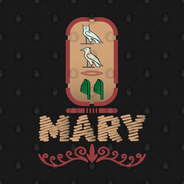 MARY-American names in hieroglyphic letters,  a Khartouch by egygraphics