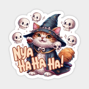 Nekomancer Cute Cat Necromancer Magnet
