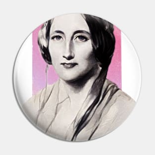 English Novelist Elizabeth Gaskell illustration Pin