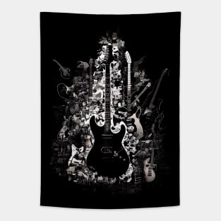 Guitar Collage Tapestry