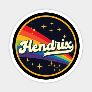 Hendrix // Rainbow In Space Vintage Style Magnet