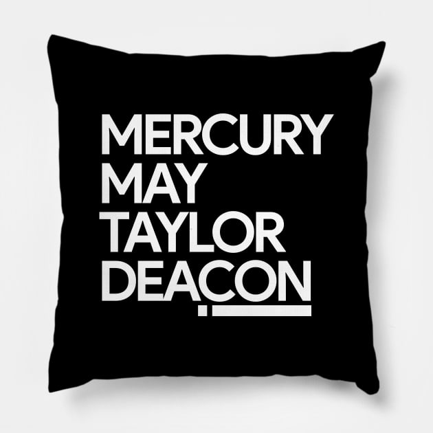 Famous Last Names - Band Edition Pillow by EverGreene