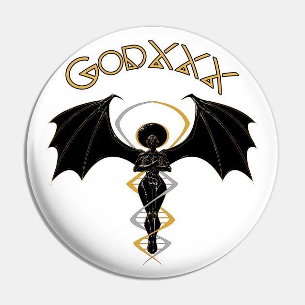 GODXXX (Circle Filled) Pin by The Melanites