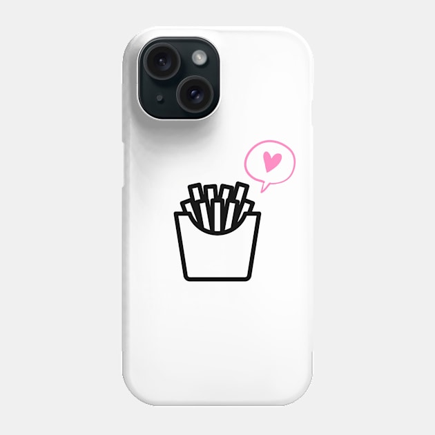 FRIES LOVE Phone Case by camilovelove