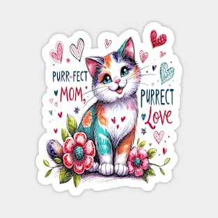 Mothers Day Feline Fantasy Magnet