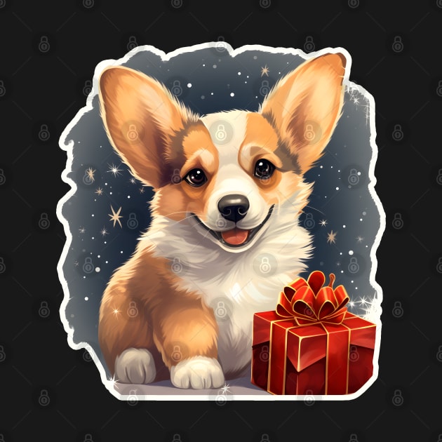 Christmas Night Corgi gift by beangeerie