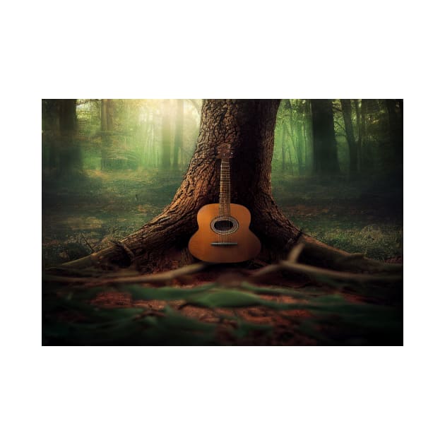 Acoustic Guitar Tree Of Life / Unwind Art Work Design by Unwind-Art-Work