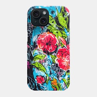 Colorful Graffiti Roses Street Art Pattern Phone Case