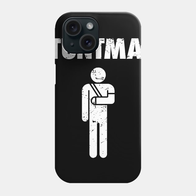 Stuntman Fractured Broken Wrist Get Well Gift Phone Case by MeatMan