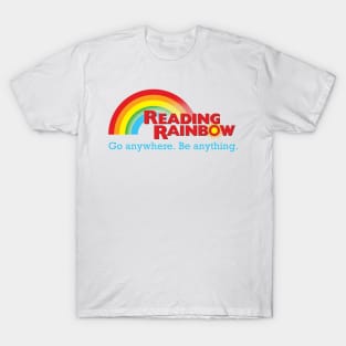 Reading Rainbow T-Shirt from Homage. | Grey | Vintage Apparel from Homage.