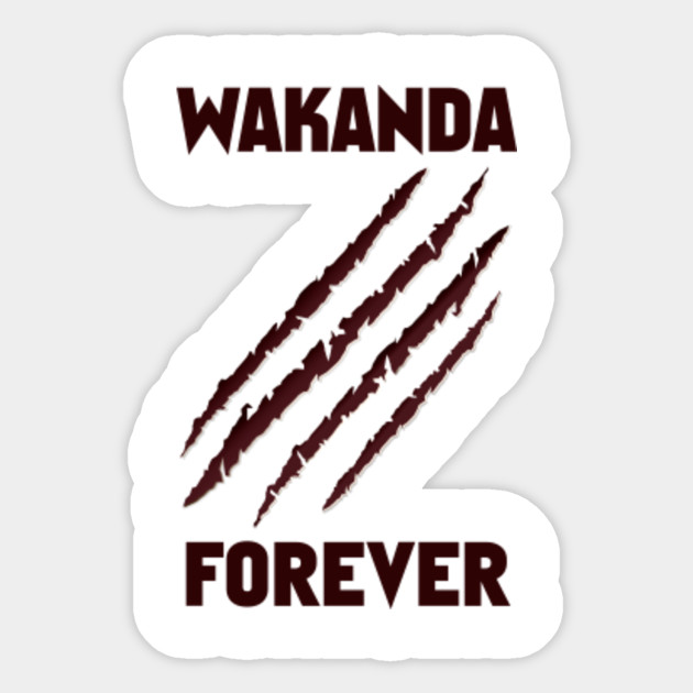 Rip Chadwick Boseman Wakanda Forever Black Panther Sticker Teepublic