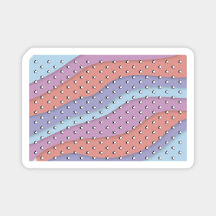 Pastel Waves Retro Aesthetic stars / VSCO stars Magnet