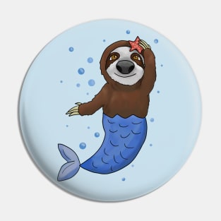 Sloth - mermaid Pin