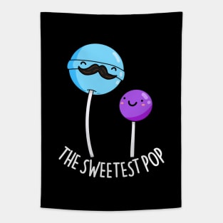 The Sweetest Pop Cute Lollipop Dad Pun Tapestry