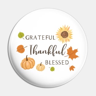 Blessed Thanksgiving Pin