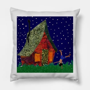 Cartwheels on a starry night Pillow