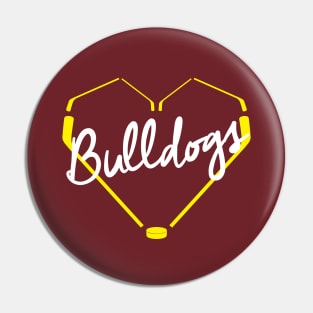 Heart of a Bulldog Pin