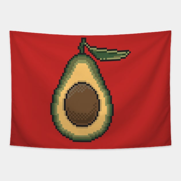 Pixel Avocado Tapestry by Mako Design 