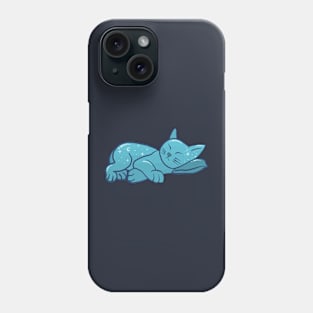 Sleeping Kitty - Blue Moon Phone Case