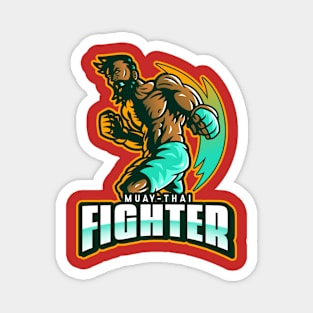 Muay Thai Fighter Magnet