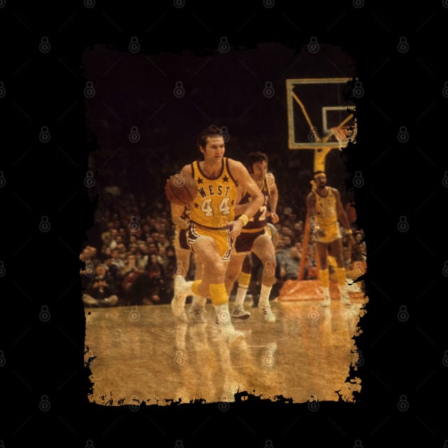 Jerry West and Wilt Chamberlain - All Star Game, 1972 by Omeshshopart