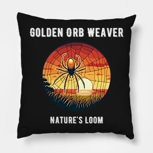 Orb Weaver Spider Web Pillow