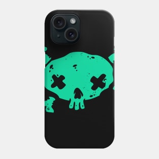 pirate green skull Phone Case