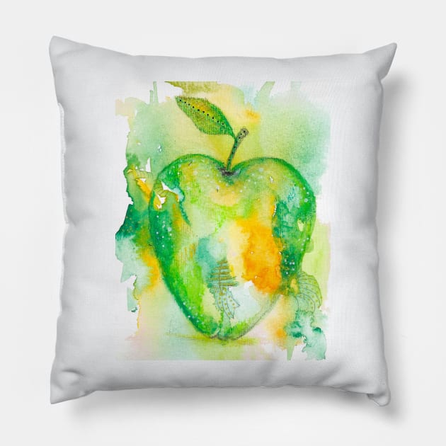 Apple Eight Pillow by Tstafford