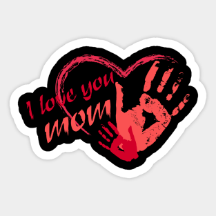 I Love You Mom And Dad Stickers Teepublic