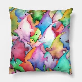 Colorful Angel Fish Pillow