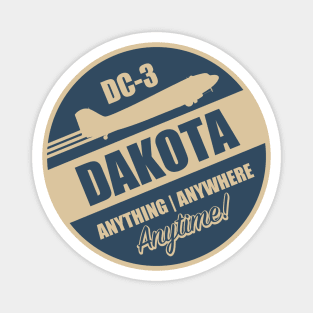 DC-3 Dakota (Small logo) Magnet