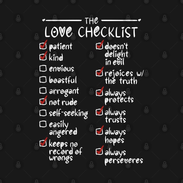 The Love Checklist (Dark) by Sketchbook ni Abi