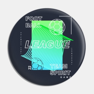 Football league team spirit Pin