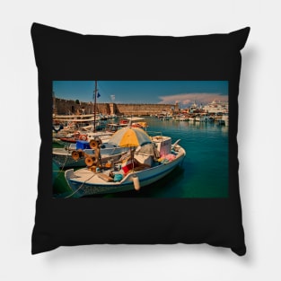 Greece. Island of Rhodes. Rhodes Marina. Pillow