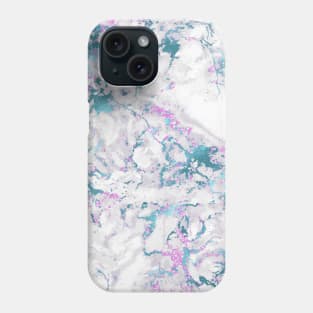 Marble Pattern Aesthetic Purple Blue Teal Phone Case