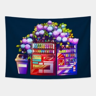 Vending machines and the hydrangea Tapestry