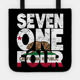 California Area Code 714 California Republic Flag Tote