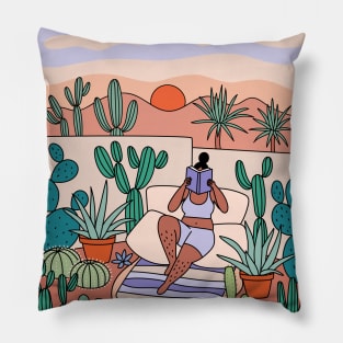 Desert Reader Pillow