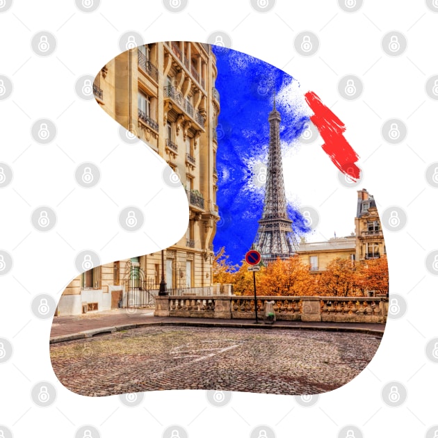 Eiffel Tower In Paris France Clip Art by Mrvan24HStore