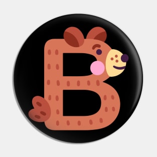 Letter B animal alphabet back to school Pin