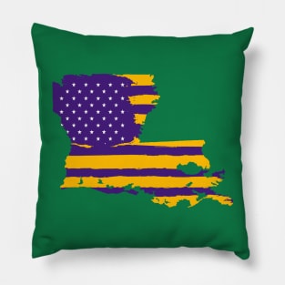 LSU Flag Redo Pillow