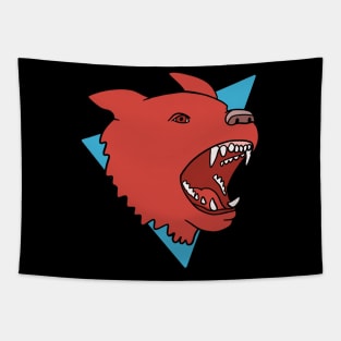 Angry Dog Barking German Shepherd Rescue Puppy Tapestry