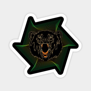 Bear Wild Angry New Magnet