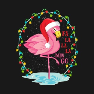 Fa La La La mingo Flamingo for Christmas Xmas Gift T-Shirt