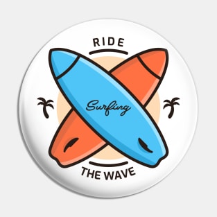 Ride The Wave Pin