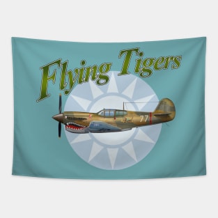 Flying Tigers P-40C Tapestry