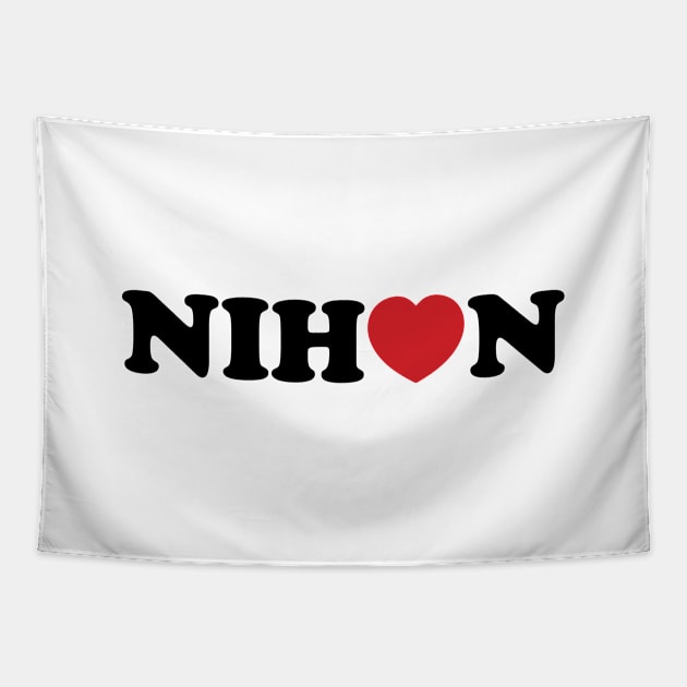 Nihon Love Heart Tapestry by tinybiscuits