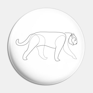 Big cat line Pin